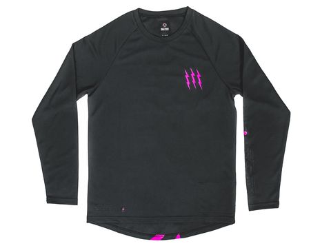 Muc Off Muc Off MTB Trikot langarm - Grau/Pink XS