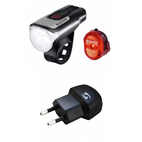 Sigma Sigma LED-Akku-Beleuchtungs-Set Aura 80 USB inkl Nugget II Ladegerät StVZO