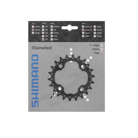 Shimano Shimano Aynakol Dişlisi SLX 22T 3x9S