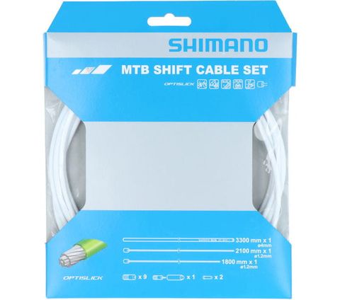 Shimano Shimano MTB Schaltzug-Set Optislick, 3300 mm Hülle - weiß