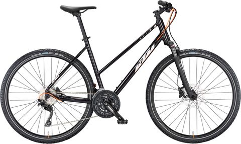 Ktm KTM X-Life Action - 28 Zoll - Trapez - flaming black (silver+orange matt) - Größe 46 CM