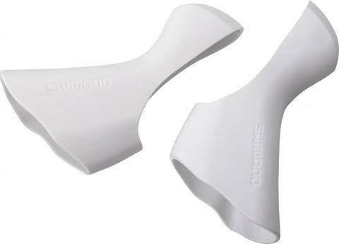 Shimano SHIMANO Griffgummi Paar ST-6800 Weiß - ergonomischer Ersatz für STI-Schaltbremshebel