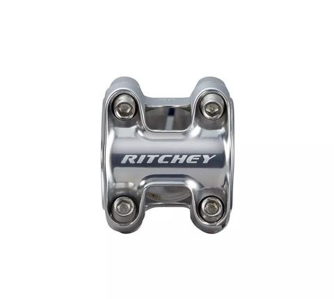 Ritchey Ritchey Classic 4Axis Vorbaulenkerkappe, 31,8 mm, hochglanzpoliertes Silber, kompatibel mit C220 und Toyon Vorbauten, leichtes Aluminium