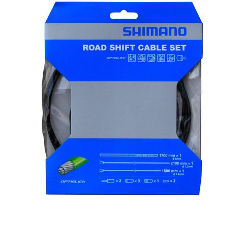 Shimano SHIMANO Schaltzug-Set Road OPTISLICK Schaltzug - für Rennradschaltungen, Schwarz