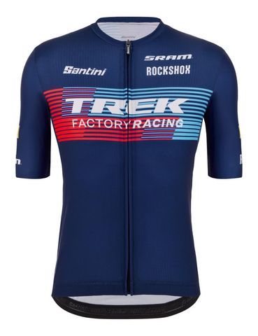 Santini Santini Trek Factory Racing Fan Line Cycling Bisiklet Forması RE94075C23XC - Lacivert / L