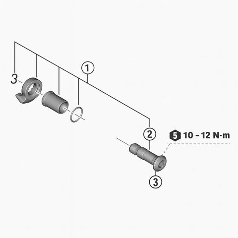 Shimano SHIMANO B-Achse für RD-M9250 Ersatzteil - passend für Shimano RD-M9250 Schaltwerk