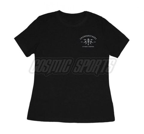 Crankbrothers Crankbrothers T-Shirt 25th Anniversary Edition Damen Größe S schwarz-hellgrau