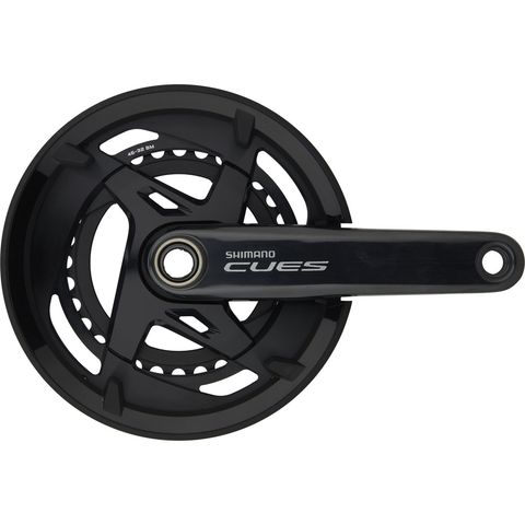 Shimano Shimano CUES Kurbelgarnitur FC-U8000-2 Hollowtech II mit Kettenschutzring schwarz 170,0 mm 32-46