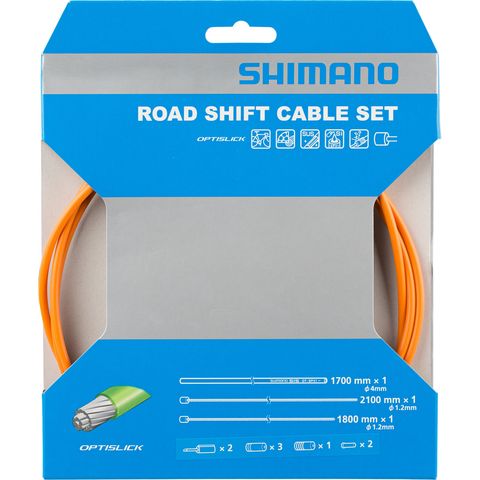 Shimano Shimano Schaltzugset OT-SP41 Optislick Rennrad orange
