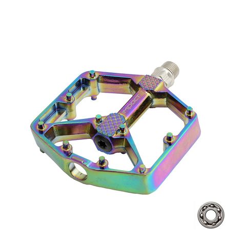 İmpact Impact O-SLICK Alüminyum Bisiklet Pedalı Tek Rulmanlı Rainbow PDL-228