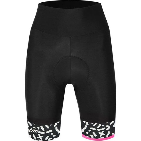 Santini Santini Chrome Design Kadın Askısız Bisiklet Taytı AS62GILCHROM