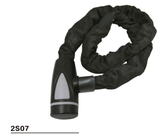 Briviga Briviga 2S07 Zincir Kilit Anahtarlı 8x1200mm Siyah