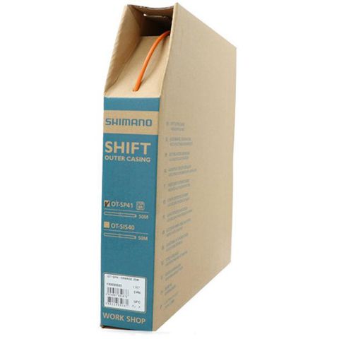 Shimano SHIMANO Schaltzugaußenhülle OT-SP41 25 m Orange Schaltzugaußenhülle