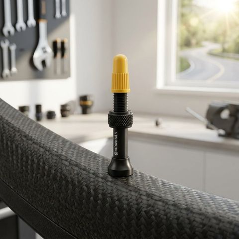 Continental Continental Tubeless Ventil Aluminium S42 schwarz Paar 0140090