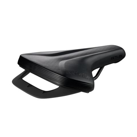 Selle Italia SELLEITALIA Selle Italia GT-5 L2 Sattel - City / E-Bike Sattel 180×250 mm, FeC-Alloy Gestell Ø7 mm, Lock-On Recycling System, reflektierender 3M-Einsatz, Tragegriff, schwarz
