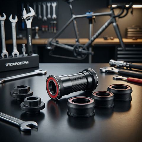 Token TOKEN Innenlager Thread Fit Set TF24 BB86/BB90/BB92/BB30/PF30 : Shimano 24mm