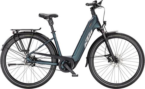 Ktm KTM Macina City 820 XL Belt - 800 Wh - 28 Zoll - Tiefeinsteiger - 2026 - Dark Sea Matt/Grey/Orange - Größe 51 CM