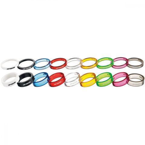 Fsa FSA Vorbauspacer-Set Polycarbonat 5 mm x 1 1/8" Grün - Leicht & robust