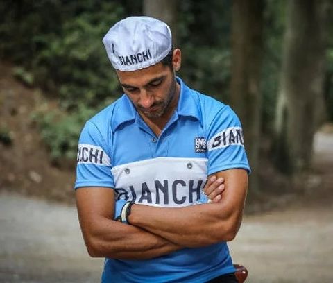 Santini Koleksiyonluk Santini Retro Bianchi Bisiklet Forması PE942PLBIANC - MAVİ / L