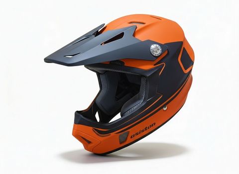 Asistan Asistan KS-05 Full Face Bisiklet Kaskı Turuncu