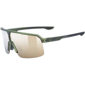 Uvex UVEX Ramp Sport Zonnebril Mat Olijfgroen met Mirror Gold Lens