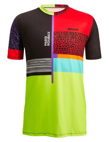 Santini Santini PARIS ROUBAIX FORGER DES HEROES Erkek Teknik Spor Tişört RE499GLL22PRFDH