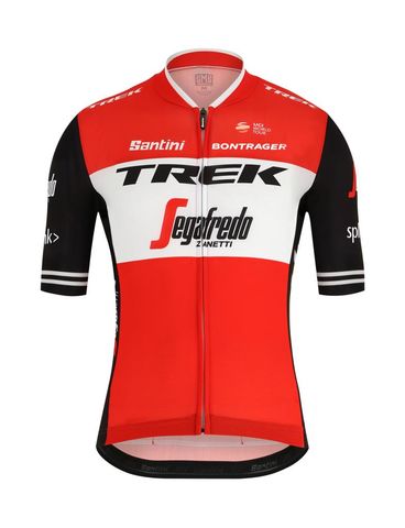 Segafredo Santini Trek Segafredo Pro Team Jersey Tour De France Erkek Forma RE94475C19TS - KIRMIZI / L