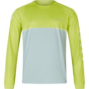 Endura ENDURA Core Printed MTB Fietsshirt Lange Mouwen Limegroen/Groen Heren S