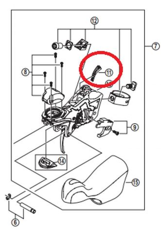 Shimano SHIMANO Kabelführung ST-6700 Links - Ersatzteil für STI-Schalt-/Bremshebel