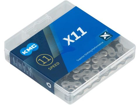 Kmc Kmc X11 116L 11li Zincir + CL555R Powerlink Gümüş-Siyah