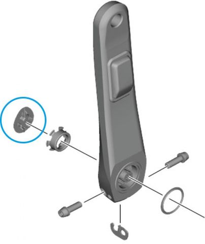 Shimano SHIMANO Abdeckkappe FC-R8100-P - passend für FC-R8100-P Kurbel mit Powermeter