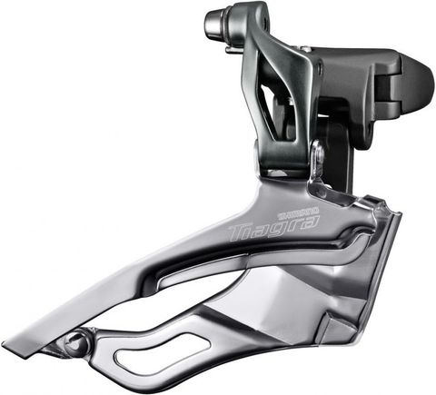 Shimano SHIMANO Umwerfer TIAGRA FD-4703 Schelle 31,8 mm mit Adapter 28,6 mm - präziser Frontantrieb für 3-fach Kurbeln