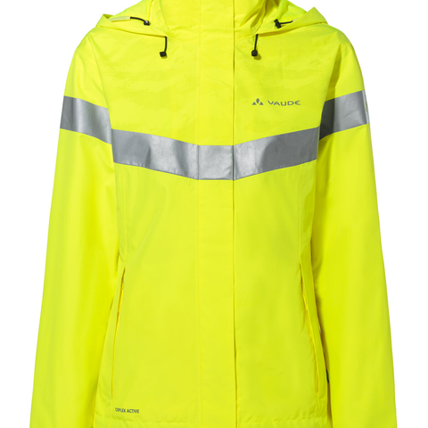 VAUDE VAUDE Dames Luminum Regenjas geel 36
