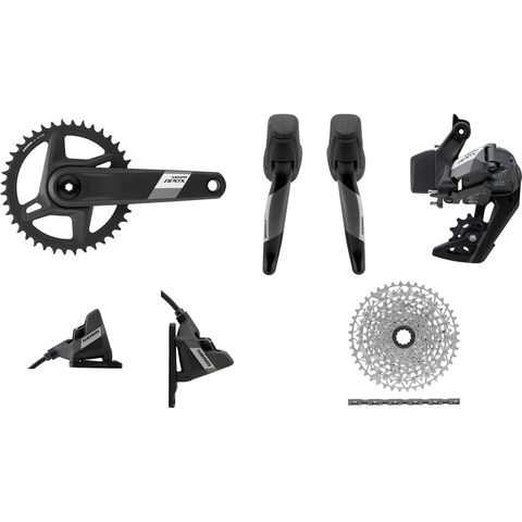Sram SRAM Apex 1 Wide XPLR AXS 1x12-fach Gruppe black ohne 170,0 mm Shimano Road 11-44 Shimano Road ohne 40