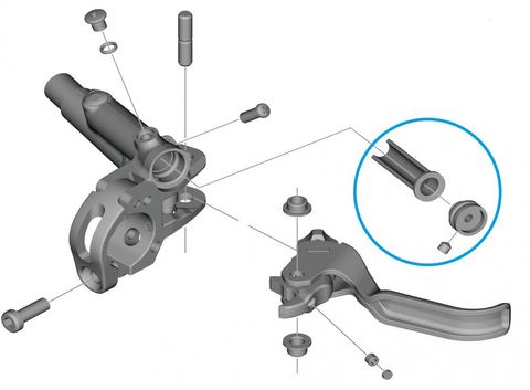 Shimano SHIMANO Membran-Einheit BL-M820 - Ersatzteil für hydraulische Scheibenbremse