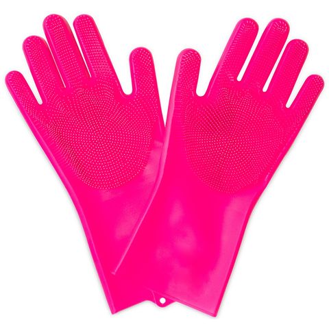 Muc Off Muc Off Deep Scrubber Handschuhe - pink S