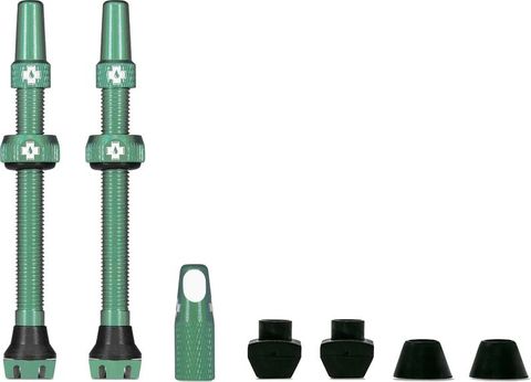 Muc Off Muc-Off Tubeless Valve Kit V2 Universal for MTB & Road - turquoise - Größe 44 mm