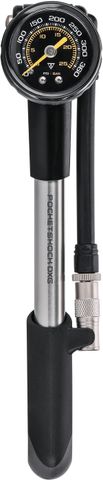 Topeak Topeak Pocket Shock DXG Gabel-/ Dämpferpumpe - black/silver - Größe bis 360 PSI