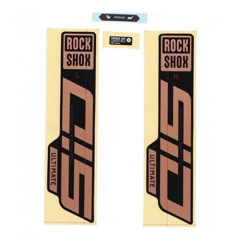 RockShox RockShox Gabel Decal-Kit SID Ultimate 27|29 Zoll 11.4018.105.040 matteCopper-Folie für blau