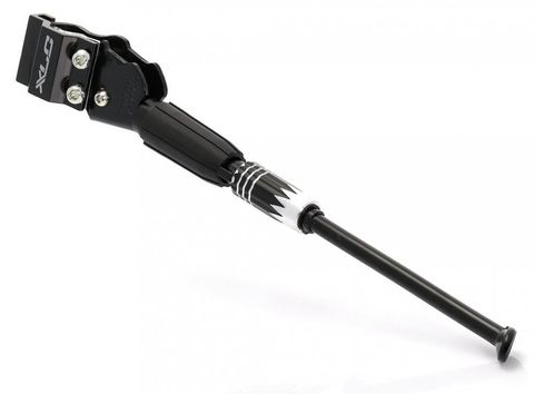 XLC XLC Hinterbauständer KS-R04, verstellbar für 24-29 Zoll, schwarz, geeignet für Oversize-, Aluminium- und Fully-Rahmen, maximale Belastbarkeit 25 kg, Lochabstand 18 mm, Montage an Kettenstrebe (Ø 12-22 mm)