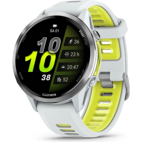 Garmin Garmin Forerunner 970 Smartwatch steinweiß-titanium-steinweiß-hellgrau
