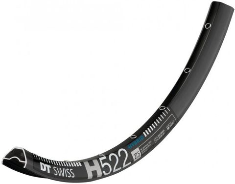 DT Swiss DTSwiss DT Swiss Felge HYBRID H 522 27,5"/25 32 Loch Schwarz - robuste E-MTB-Felge für anspruchsvolle Trails