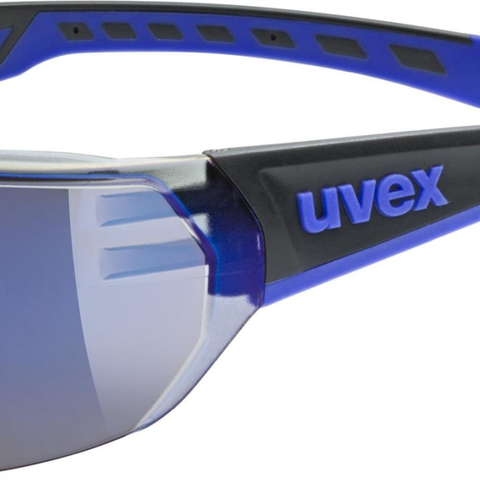 Uvex uvex Equate fietsbril Zwart-Blauw Mat / Spiegel Blauw