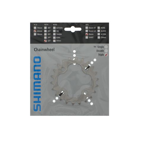 Shimano Shimano Aynakol Dişlisi Deore 22T 3x9S