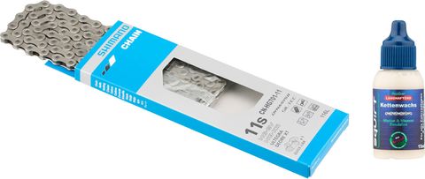 Shimano Shimano Kette CN-HG701-11 11-fach + squirt Lube Kettenwachs 15 ml silber 116