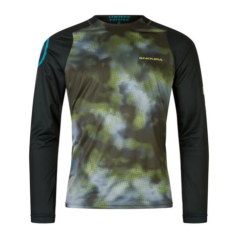 Endura Endura Pixel Cloud T-Shirt LTD (langarm) - Schwarz S
