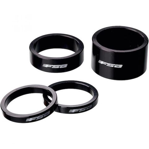 Fsa FSA Vorbauspacer Alu 1 1/8" 3 mm Schwarz - präzise Lenker-Feinanpassung