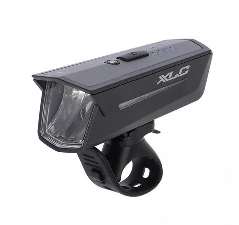 XLC XLC LED-Frontleuchte Proxima Pro CL-F28, 15/40/80 Lux, Osram LED, 2000 mAh Akku, StVZO-zugelassen, USB-C, IP44, inkl. Silikonhalterung