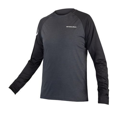 Endura Endura SingleTrack Trikot (langarm) - Zinn-Grau S