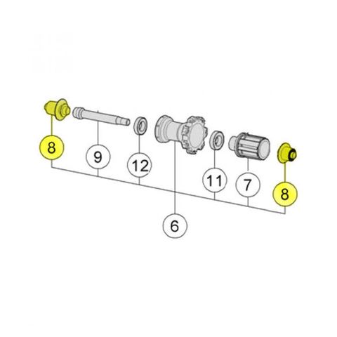 Fsa FSA Endkappen-Kit für VISION Naben/Laufräder 12/15 mm - präzise Umrüstung und Kompatibilität